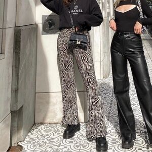 Topshop zebra pants.